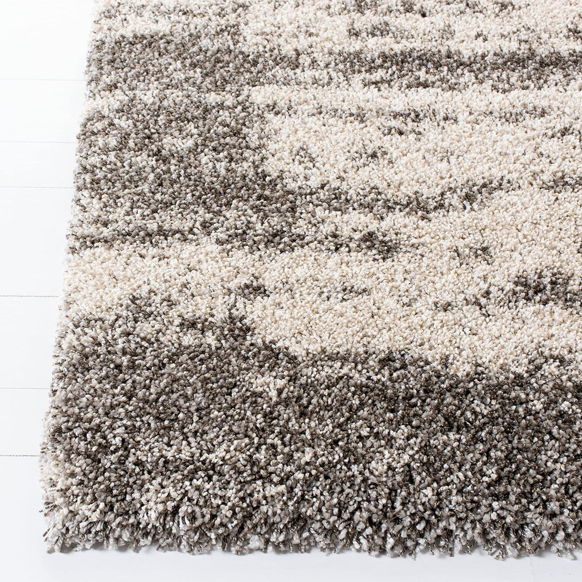 SAFAVIEH Hudson Shag Rug 8x10, Plush Large Ivory & Grey SGH203A