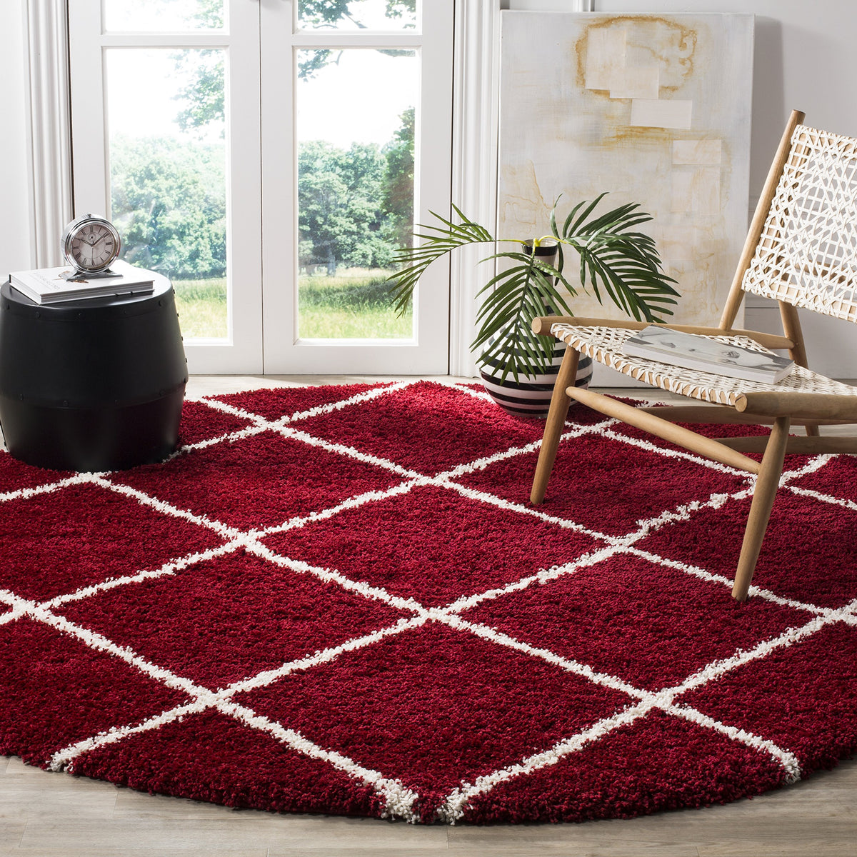 SAFAVIEH Hudson Shag Rug 8'x10', Soft Plush Moroccan Ivory & Beige SGH281D
