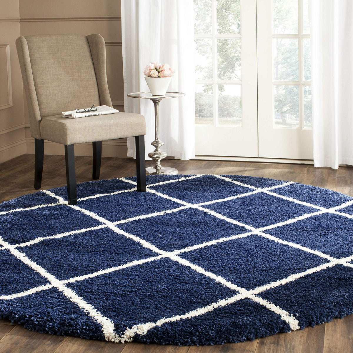 SAFAVIEH Hudson Shag Rug 8'x10', Soft Plush Moroccan Ivory & Beige SGH281D