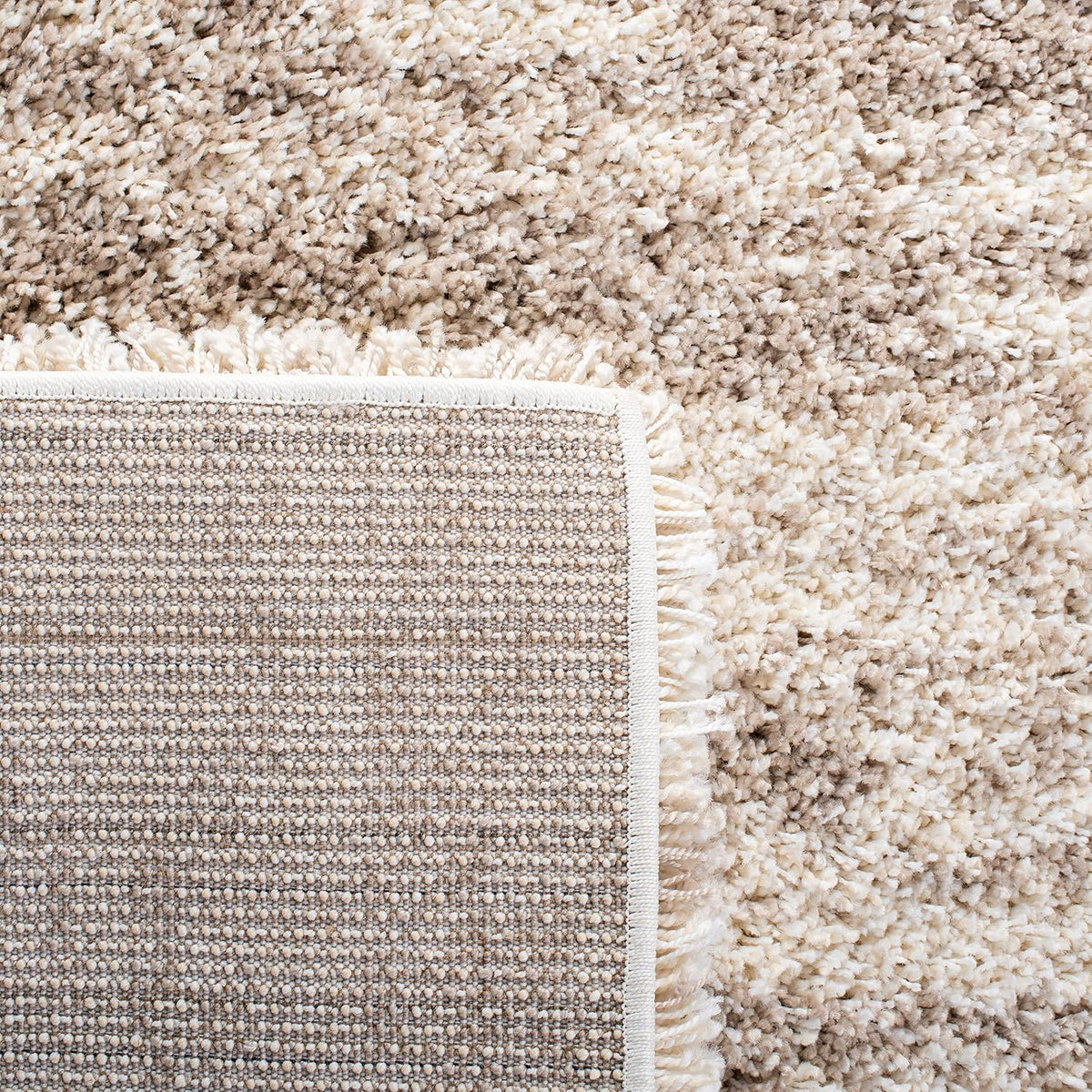 SAFAVIEH Hudson Shag Rug 8x10, Large Ivory & Beige SGH206B