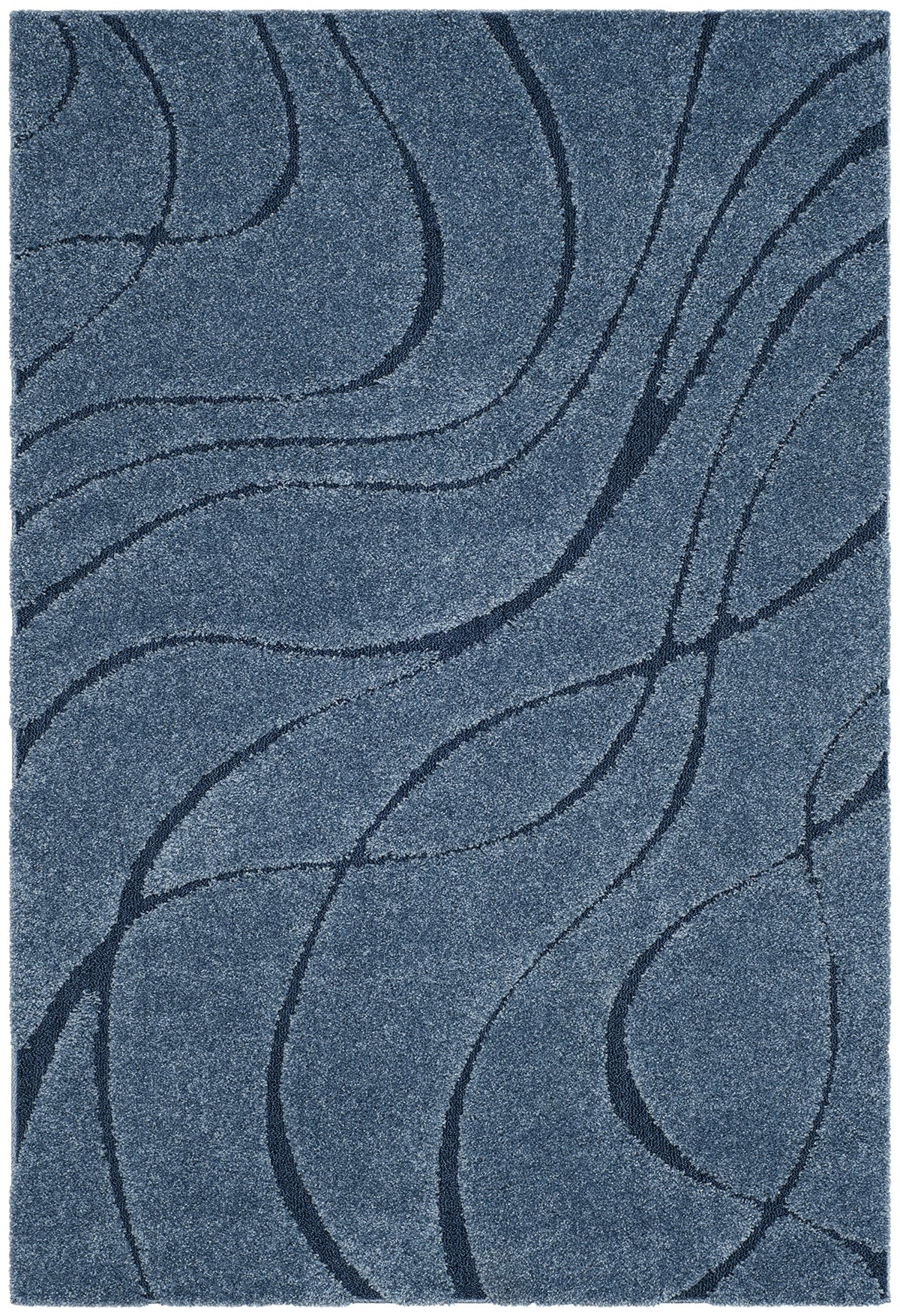 SAFAVIEH Florida Shag Rug 6'x9', Soft Plush Modern Cream & Beige SG471-1113