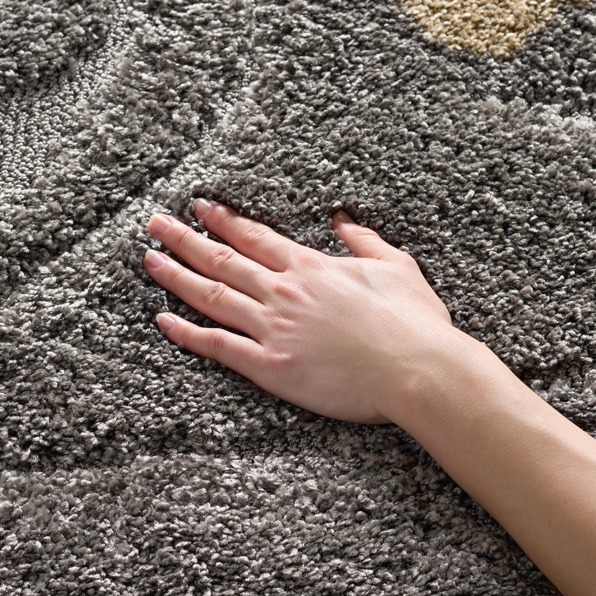 SAFAVIEH Area Rug 8x10 - Florida Shag Collection - Large - Smoke & Beige, Floral Design, Non-Shedding & Easy Cleaning, Plush Thick Pile, Ideal for Living Room, Bedroom, Dining Space (SG464-7913)