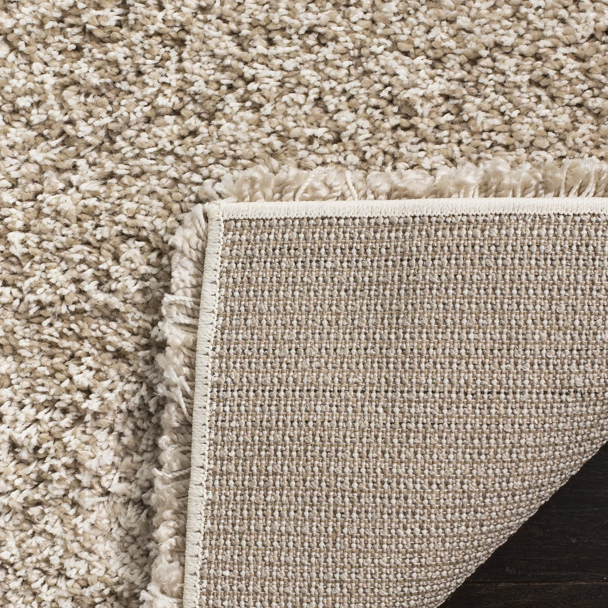 SAFAVIEH Area Rug 8x10 - California Shag Collection - Large - Beige, Non-Shedding & Easy to Clean, Ultra Plush Thick Pile, Ideal for Living Room, Bedroom, Dining Space (SG151-1313)