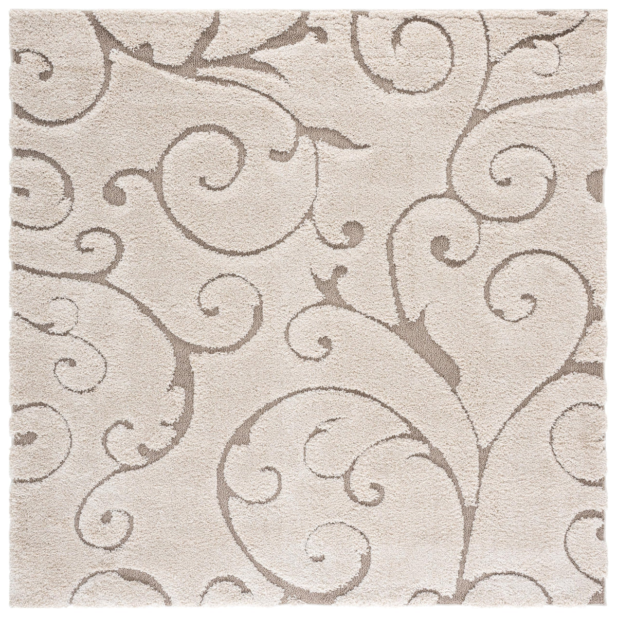 SAFAVIEH Florida Shag Rug 8'x10', Soft Plush Cream & Beige SG455-1113