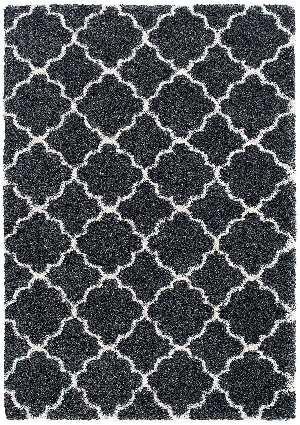 SAFAVIEH Hudson Shag Rug 9'x12', Soft Plush Modern Navy & Ivory SGH282C