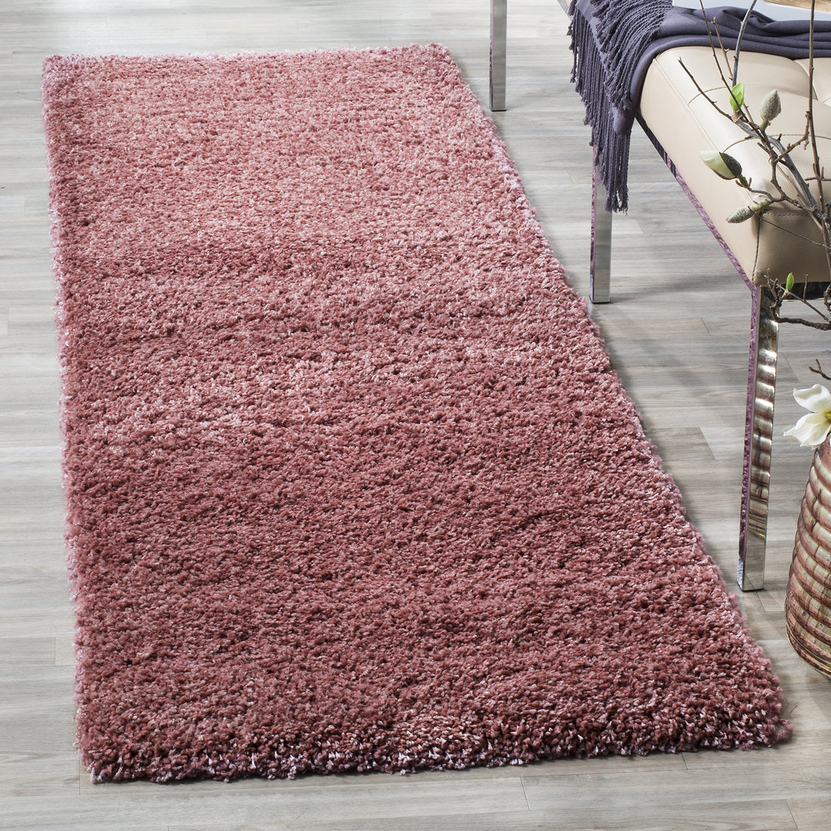 SAFAVIEH California Shag Collection Area Rug - 8' x 10', Ivory, Non-Shedding & Easy to Clean, Ultra Plush Thick Pile, Ideal for Living Room, Bedroom, Dining Space (SG151-1212)