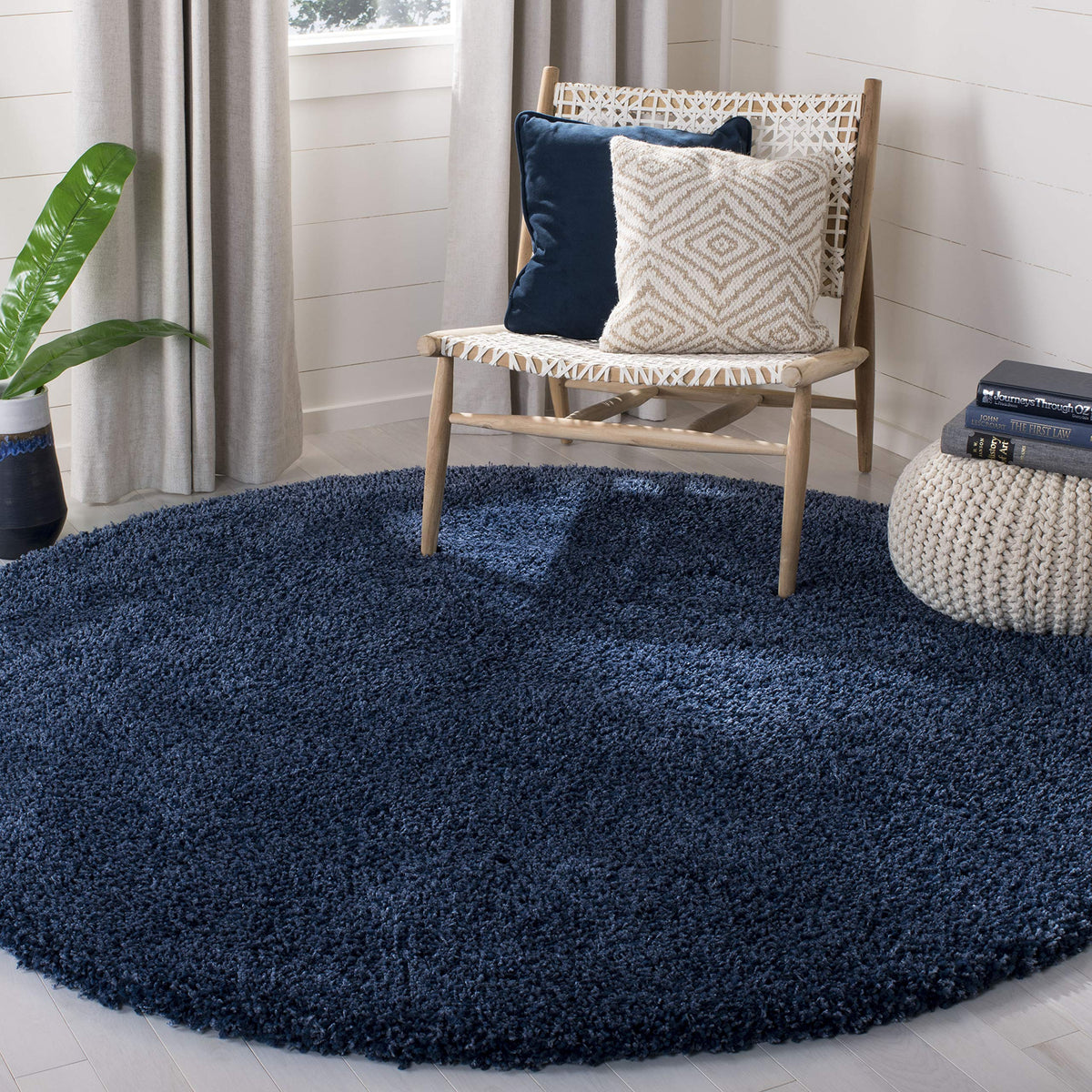 SAFAVIEH Area Rug 8x10 - California Shag Collection - Large - Beige, Non-Shedding & Easy to Clean, Ultra Plush Thick Pile, Ideal for Living Room, Bedroom, Dining Space (SG151-1313)