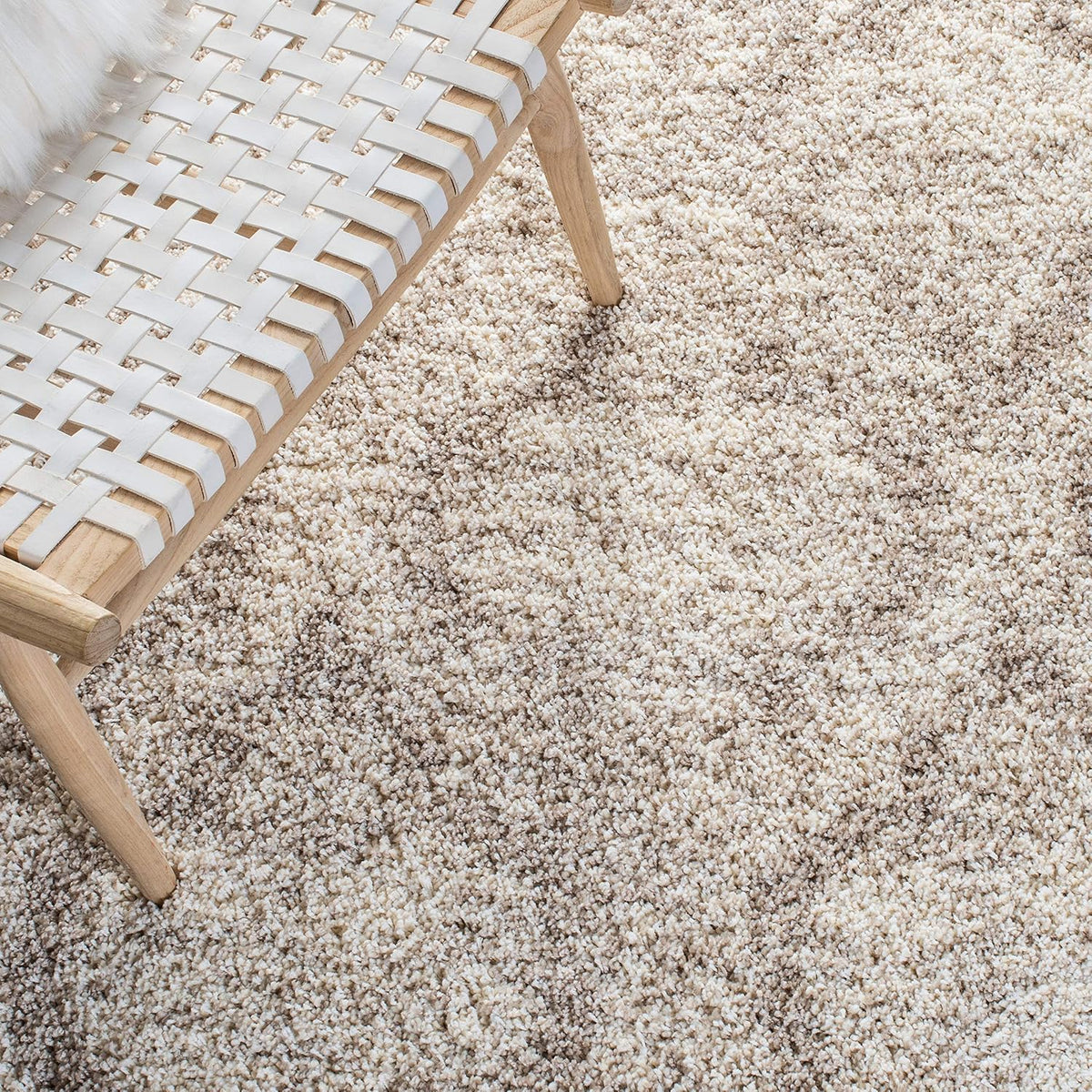 SAFAVIEH Hudson Shag Rug 8x10, Plush Large Multi Ivory & Beige SGH284E