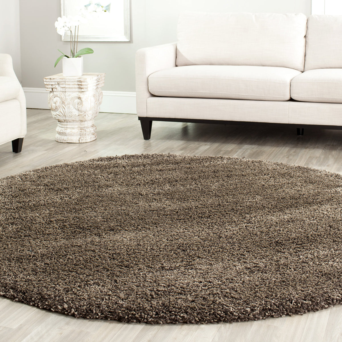 SAFAVIEH California Shag Collection Area Rug - 8' x 10', Ivory, Non-Shedding & Easy to Clean, Ultra Plush Thick Pile, Ideal for Living Room, Bedroom, Dining Space (SG151-1212)