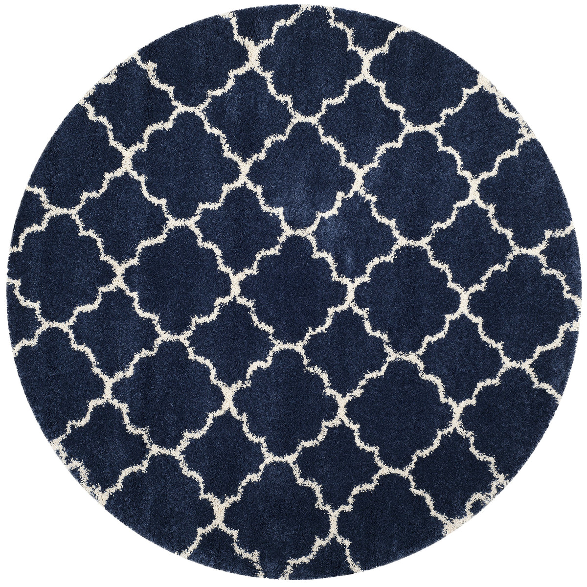 SAFAVIEH Hudson Shag Rug 9'x12', Soft Plush Modern Navy & Ivory SGH282C