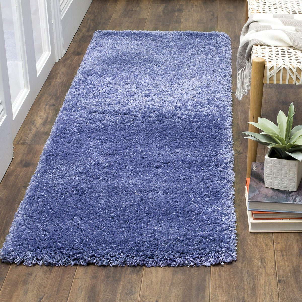 SAFAVIEH Area Rug 8x10 - California Shag Collection - Large - Beige, Non-Shedding & Easy to Clean, Ultra Plush Thick Pile, Ideal for Living Room, Bedroom, Dining Space (SG151-1313)