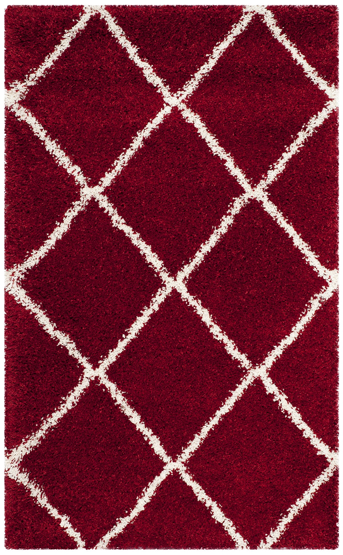 SAFAVIEH Hudson Shag Rug 8'x10', Soft Plush Moroccan Ivory & Beige SGH281D