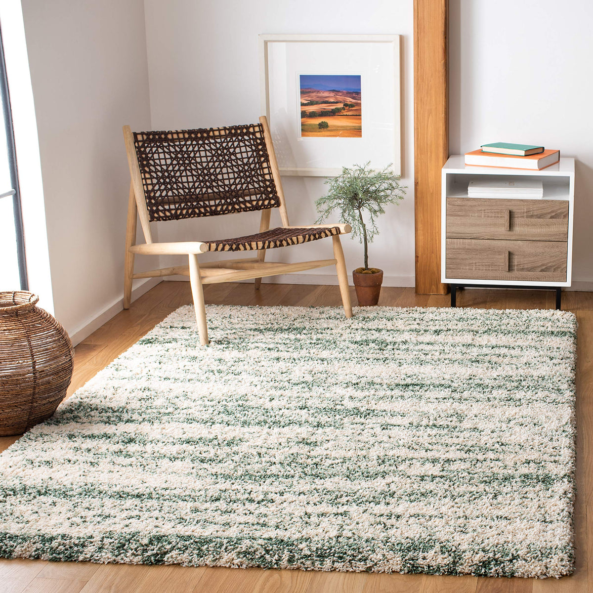 SAFAVIEH Hudson Shag Rug 8x10, Large Ivory & Beige SGH206B