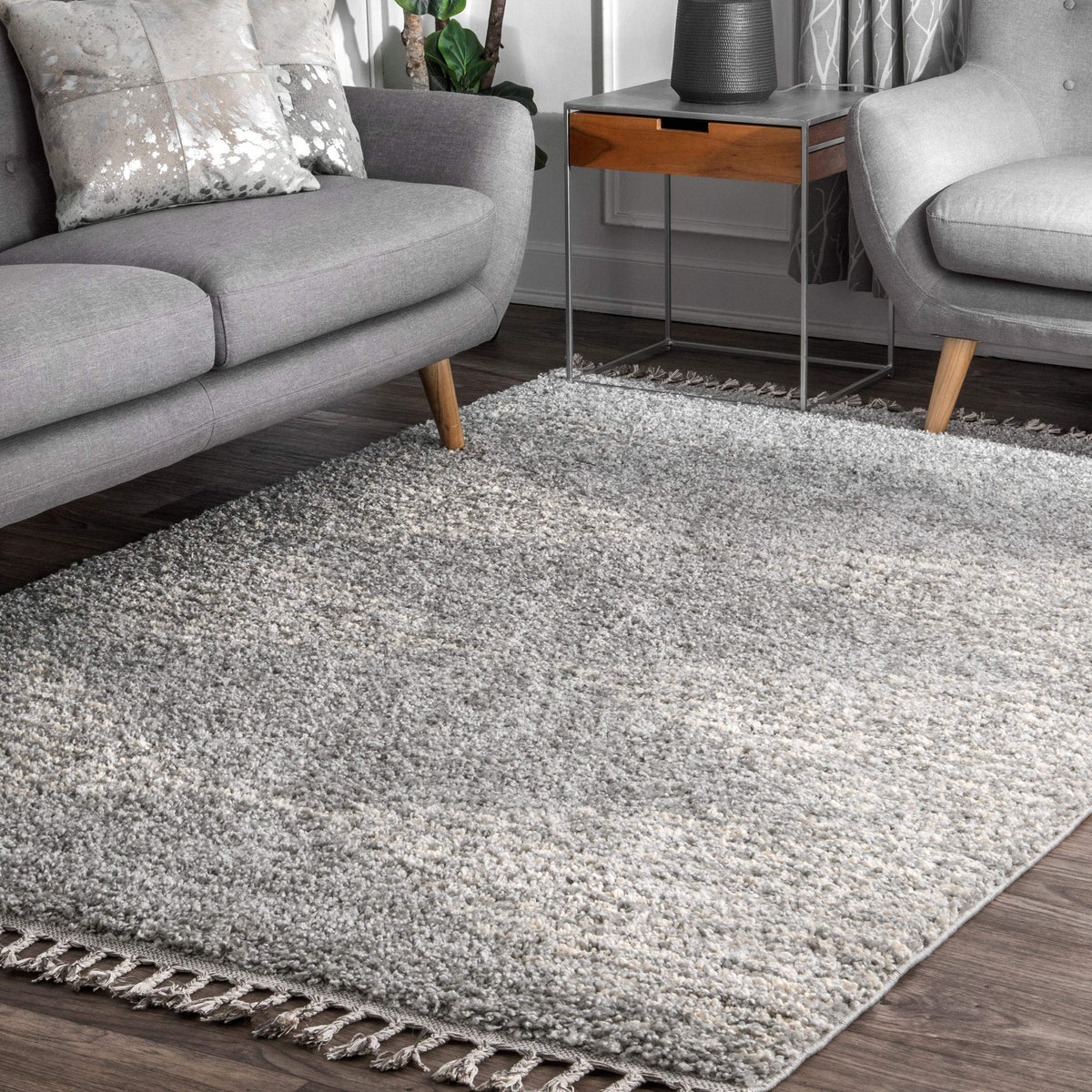 nuLOOM Bria Off White Diamond Power Loomed Area Rug, Oval 3' x 5'
