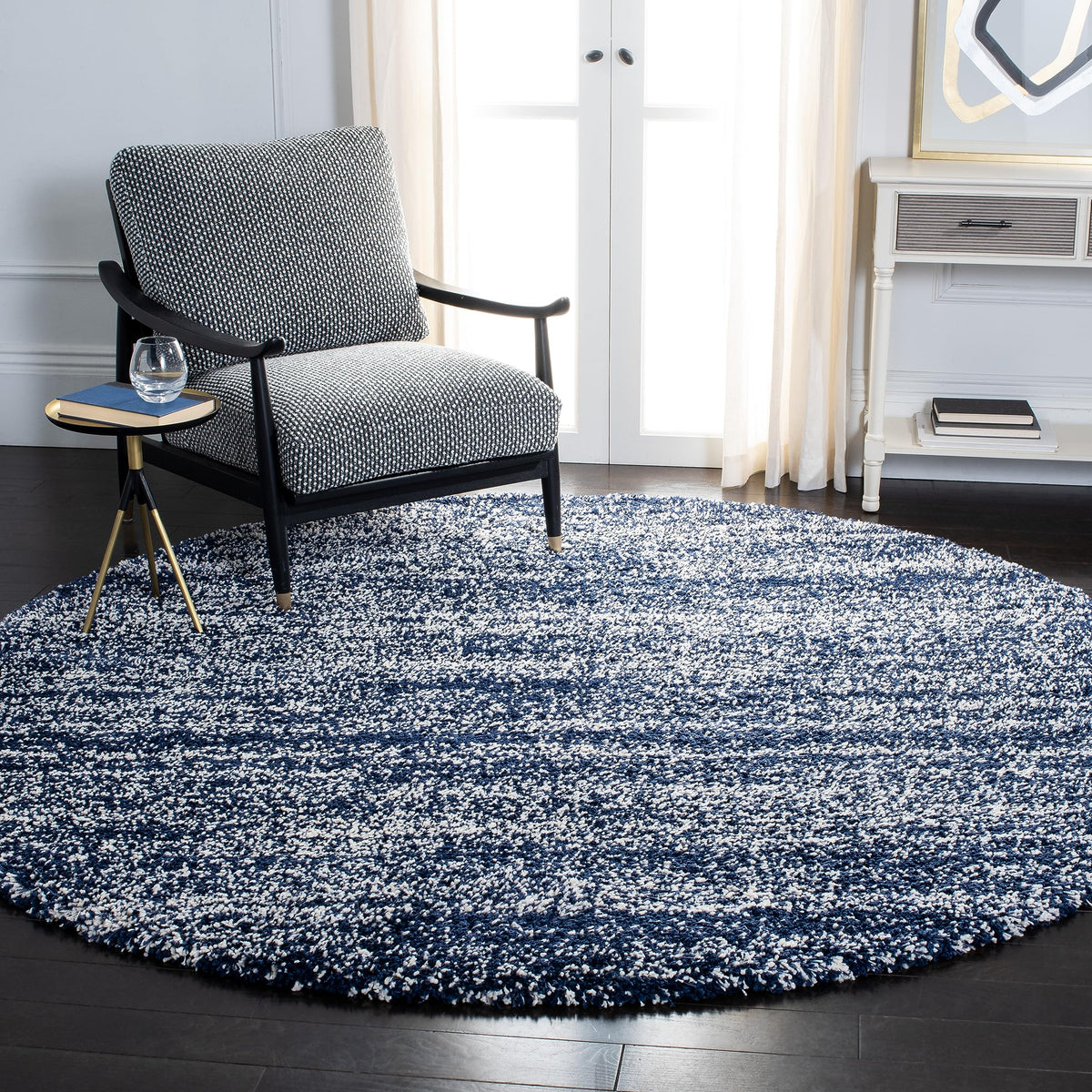 SAFAVIEH Hudson Shag Rug 10x14, Plush X-Large Ivory & Grey SGH295B