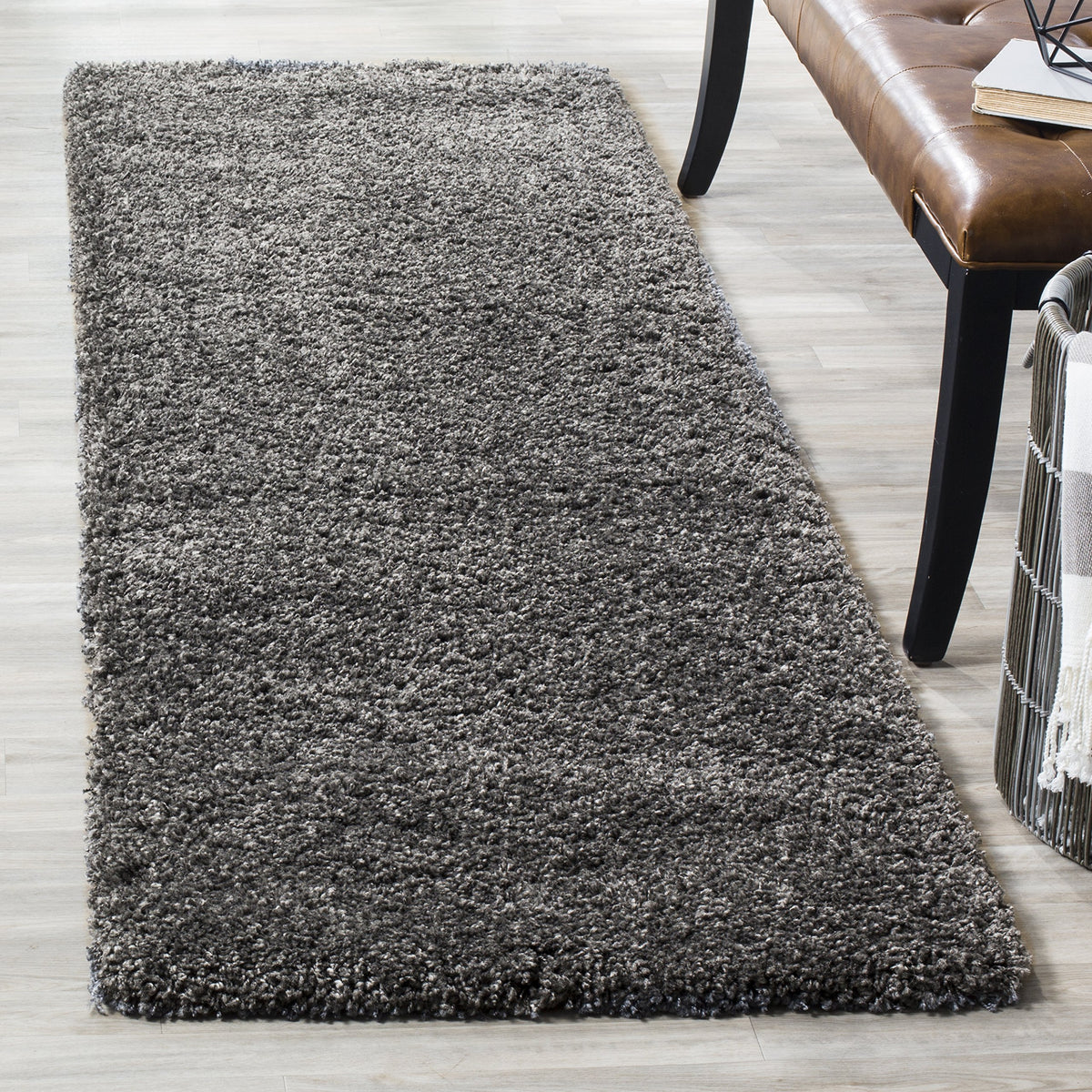 SAFAVIEH Area Rug 8x10 - California Shag Collection - Large - Beige, Non-Shedding & Easy to Clean, Ultra Plush Thick Pile, Ideal for Living Room, Bedroom, Dining Space (SG151-1313)