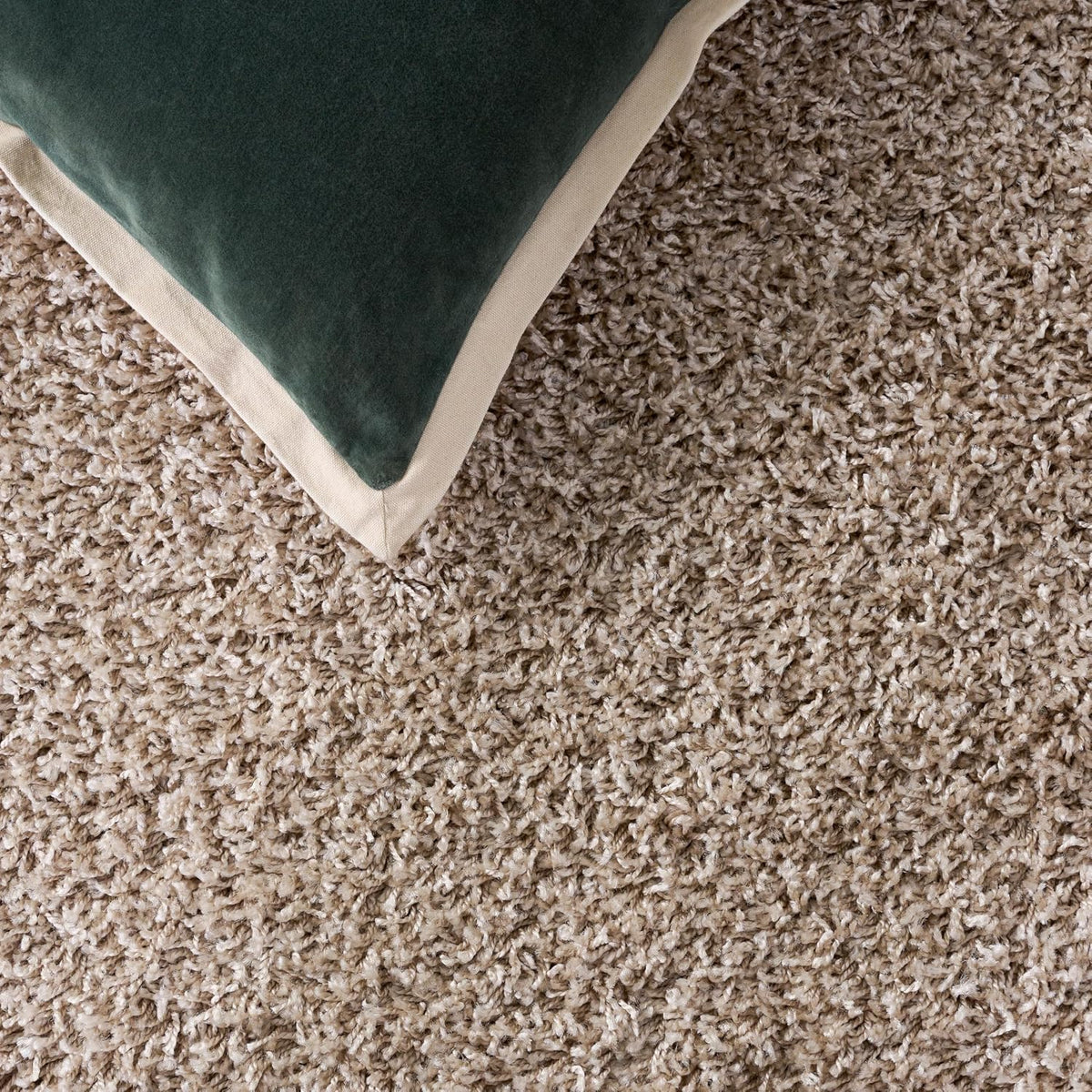 SAFAVIEH Area Rug 8x10 - Athens Shag Collection - Large - Beige, Non-Shedding & Easy to Clean, Ideal for Living Room, Bedroom, Dining Space (SGA119G)