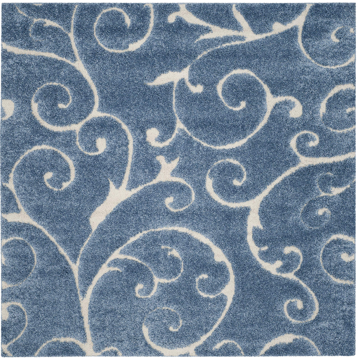 SAFAVIEH Florida Shag Rug 8'x10', Soft Plush Cream & Beige SG455-1113