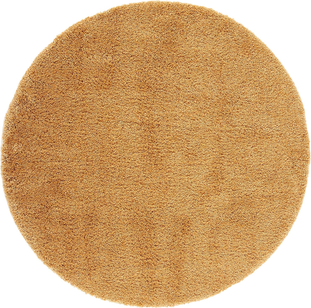 SAFAVIEH Hudson Shag Round Rug 4', Plush Gold SGH220D