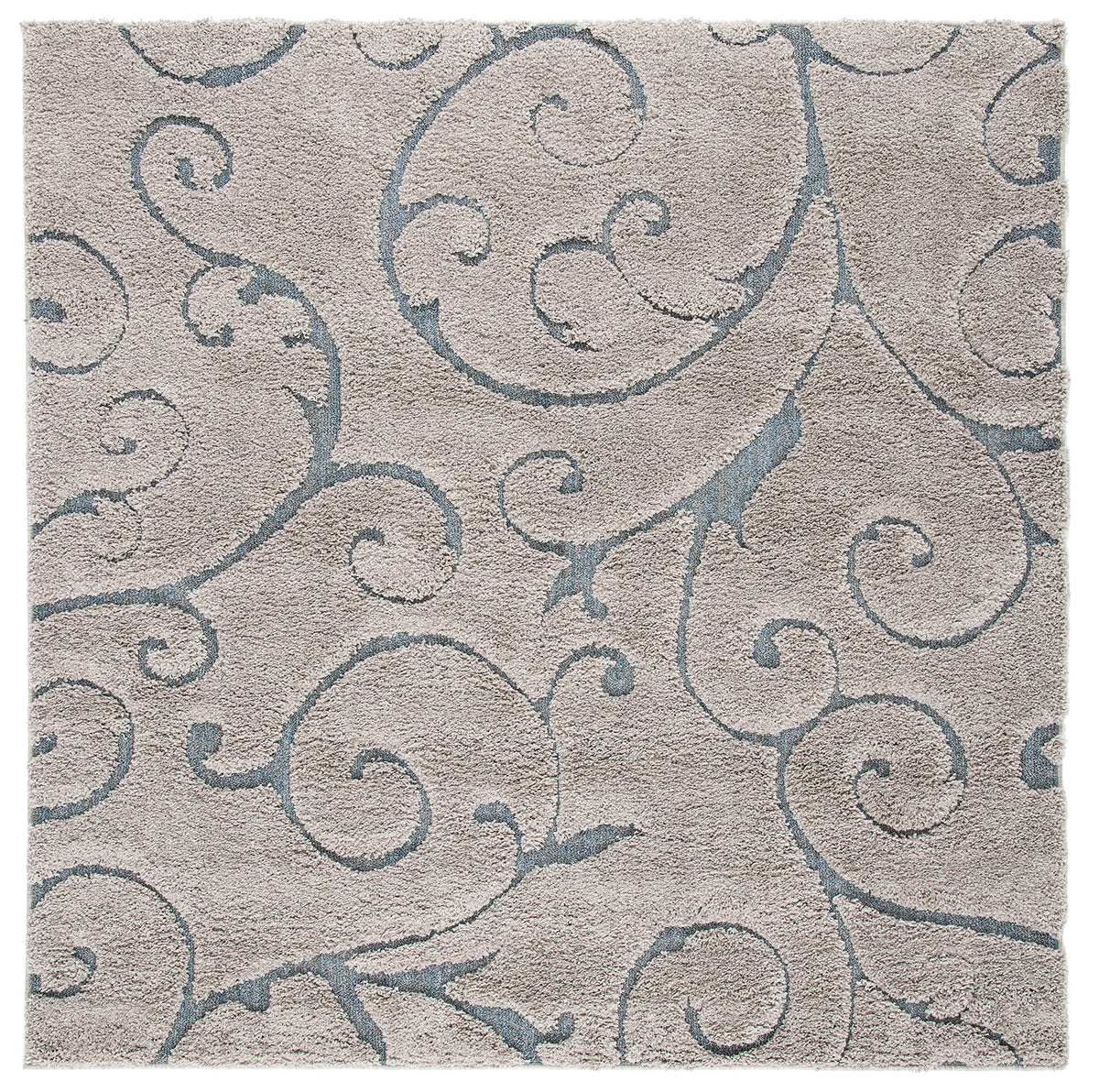 SAFAVIEH Florida Shag Rug 8'x10', Soft Plush Cream & Beige SG455-1113