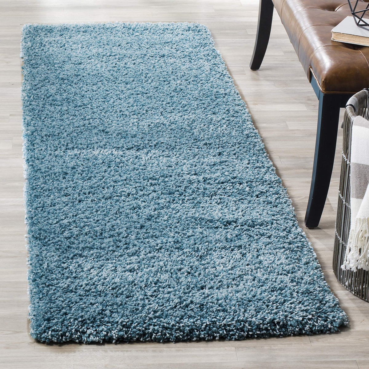 SAFAVIEH Area Rug 8x10 - California Shag Collection - Large - Beige, Non-Shedding & Easy to Clean, Ultra Plush Thick Pile, Ideal for Living Room, Bedroom, Dining Space (SG151-1313)