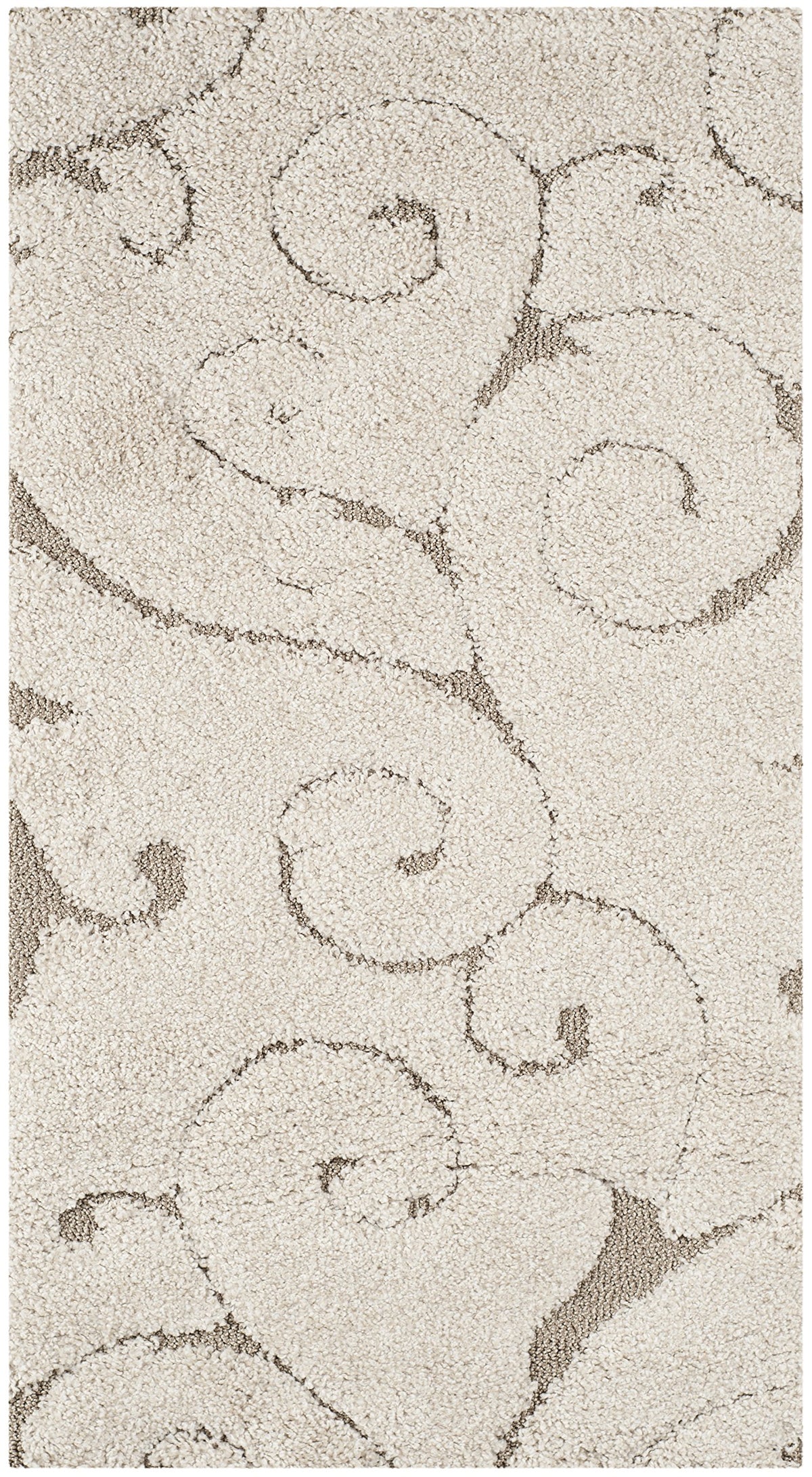 SAFAVIEH Florida Shag Rug 8'x10', Soft Plush Cream & Beige SG455-1113