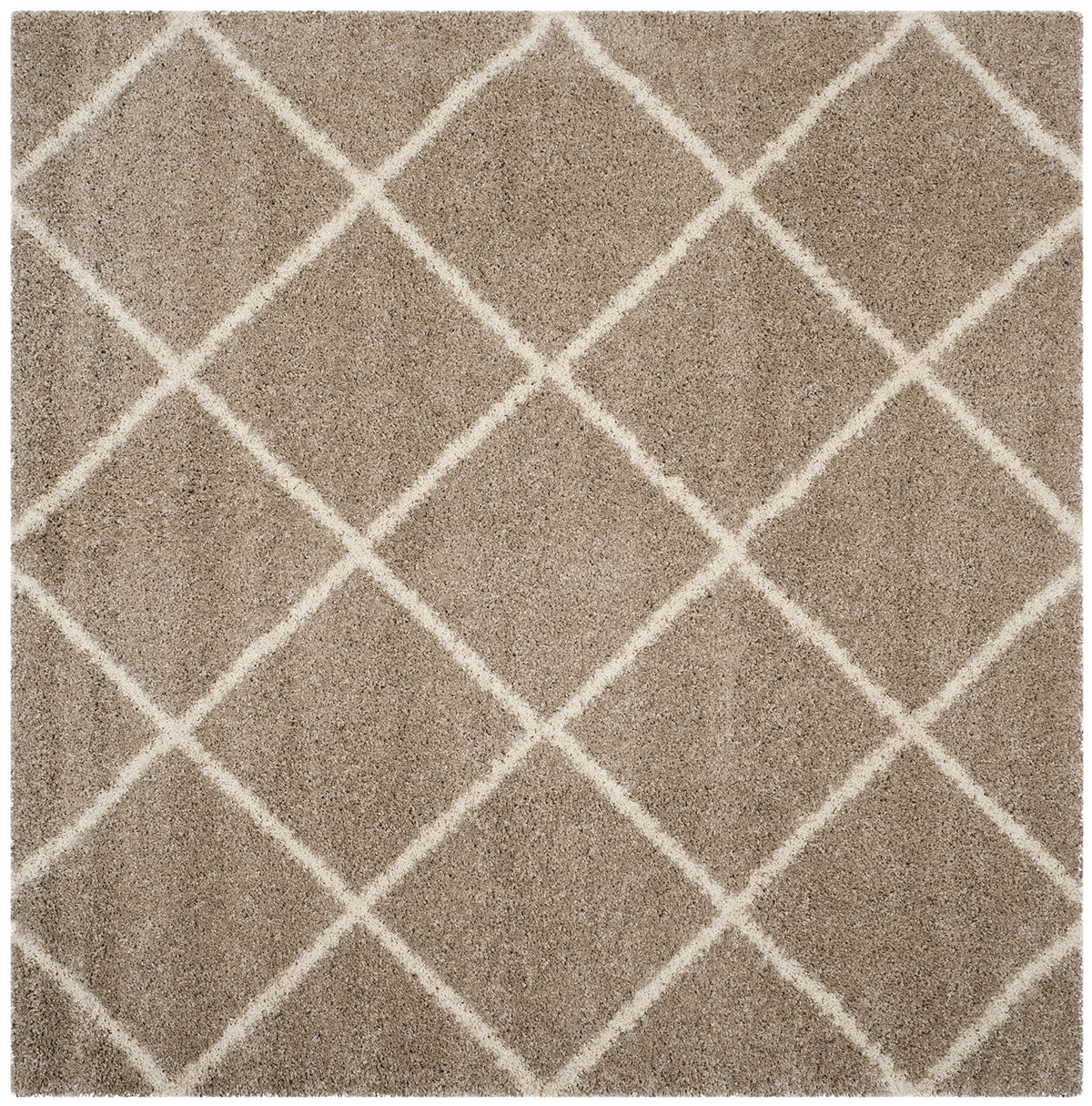 SAFAVIEH Hudson Shag Rug 8'x10', Soft Plush Moroccan Ivory & Beige SGH281D